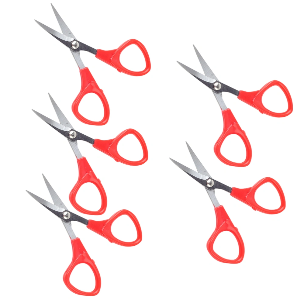 5pcs Cross Stitch Scissors Embroidery Thread Shears Stainless Steel Embroidery Curved Scissors Tailor Cutting Tool