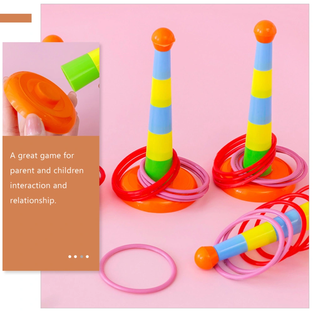 5 Sets Ring Toss Game Toys Children Educational Plaything Throwing Hoops Toy