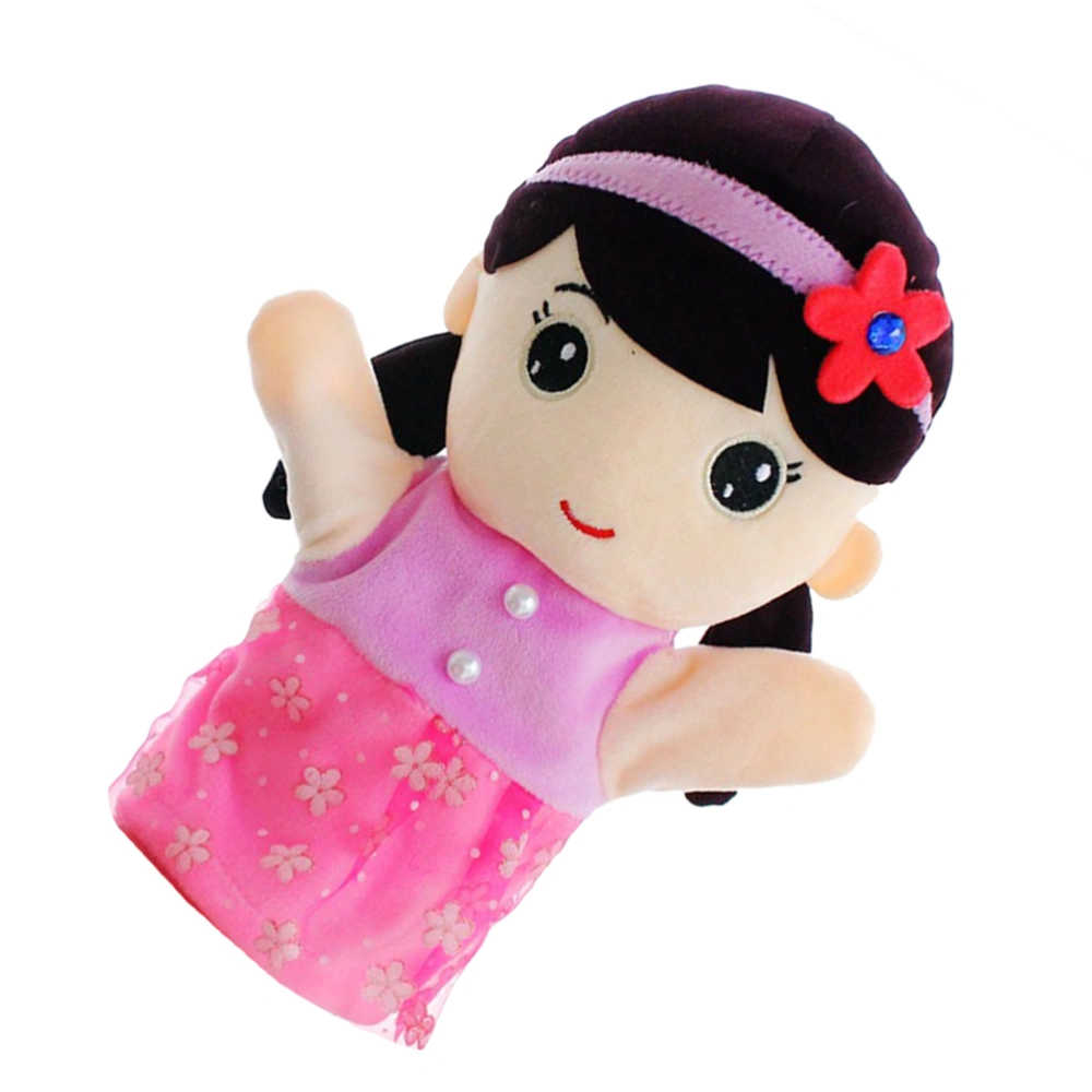 1 Pc Cartoon Hand Puppet Adorable Family Hand Doll Toy Plush Storytelling Toy