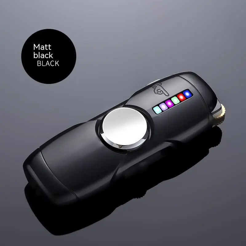 LED Colored Lamp Straight Punch Fingertip Gyro Gas Lighters