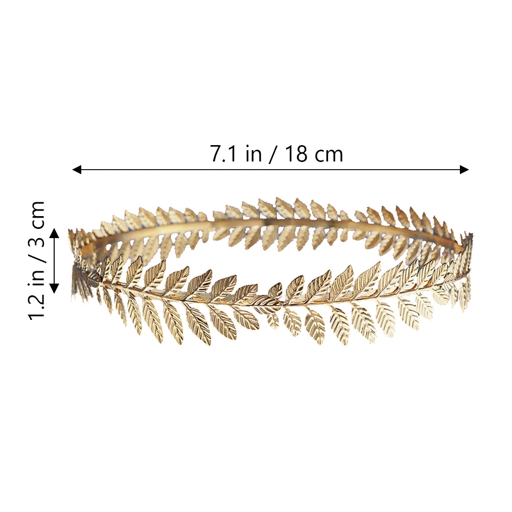 2Pcs Leaf Headbands Leaf Crown Bridal Wedding Headband Party Headpiece