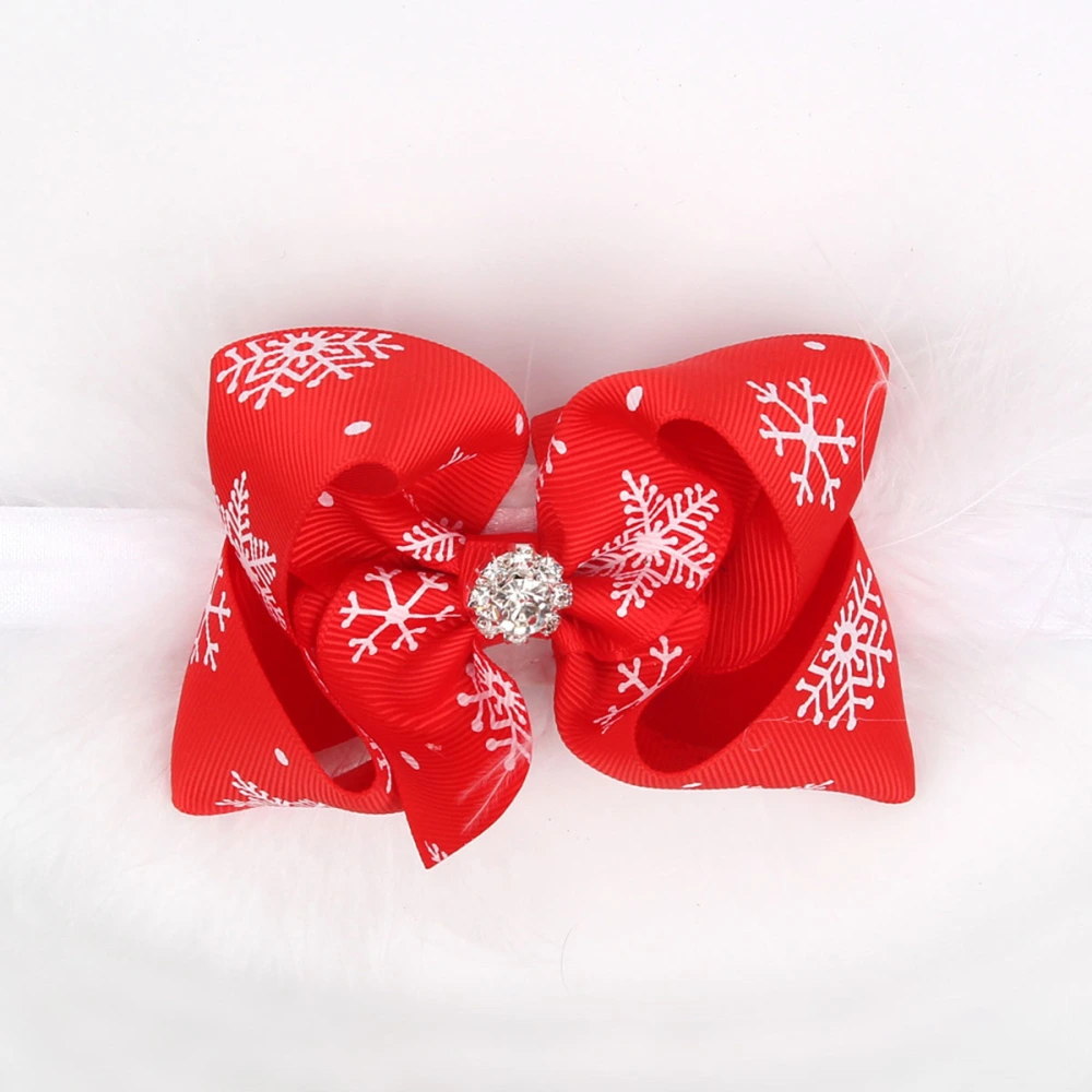 Baby Girl Christmas Headband Newborn Infant  Bowknot Hair Band Headwear Accessories