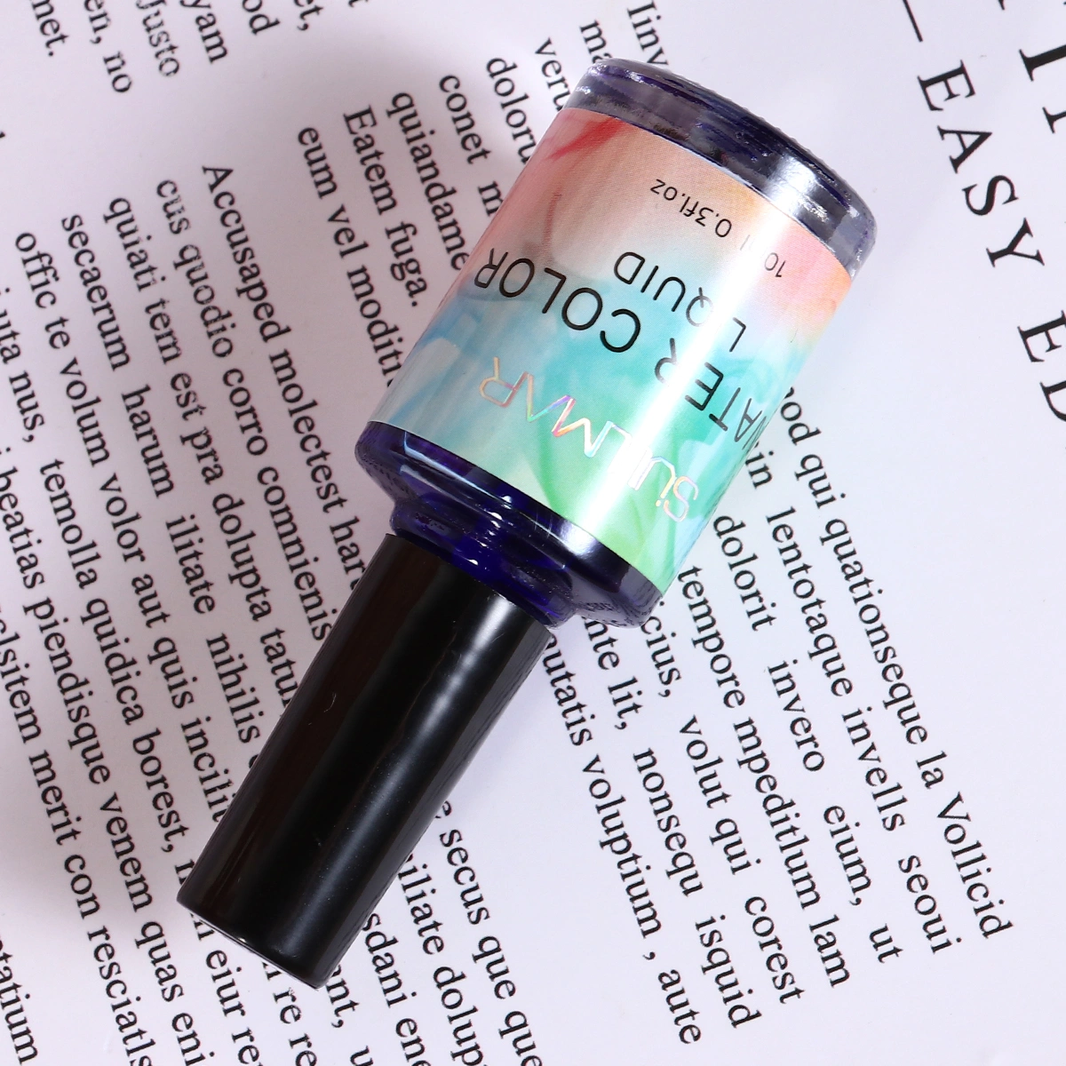 1pc Nail Polish Ink Nail Varnish Marble Prints Nail Art Gel Accessory Manicure Art for Women and Gilrs Sky Blue