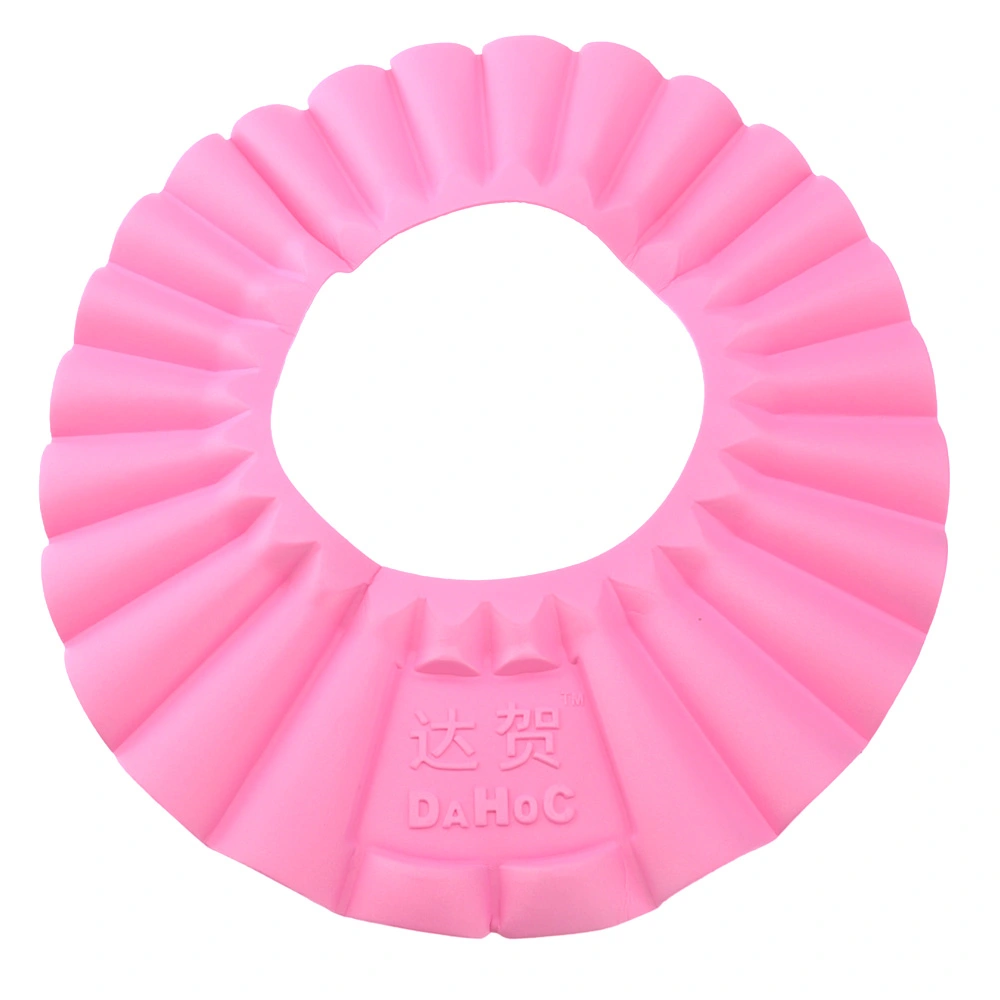 Ultra-light EVA Waterproof Baby Kids Shower Bathing Shampoo Hat (Pink)