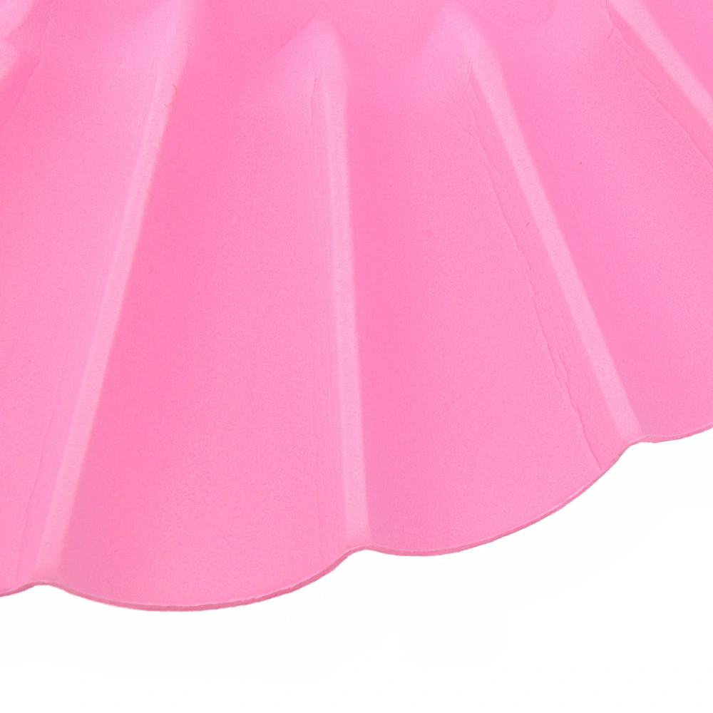 Ultra-light EVA Waterproof Baby Kids Shower Bathing Shampoo Hat (Pink)