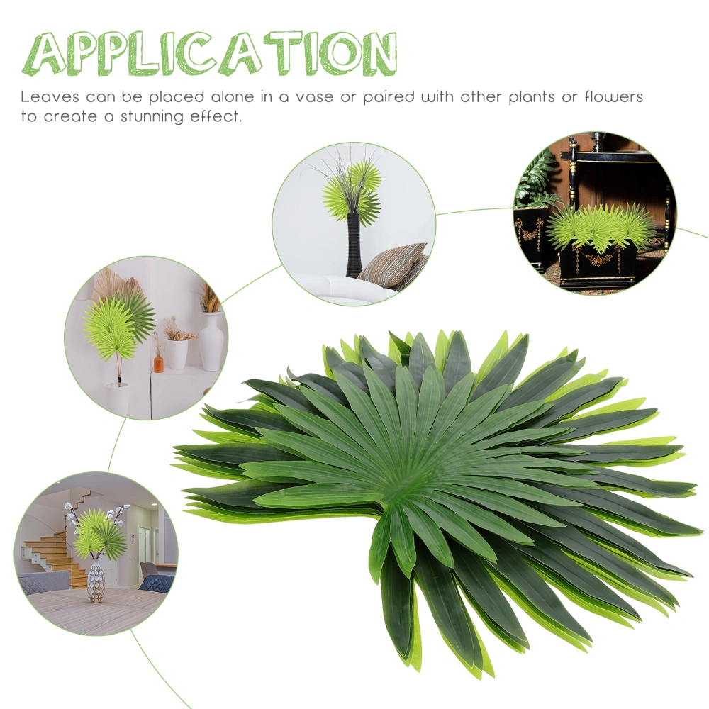 6Pcs Artificial Plants for Hawaii Party Tropical Themed Fake Palm Leaves Ornaments