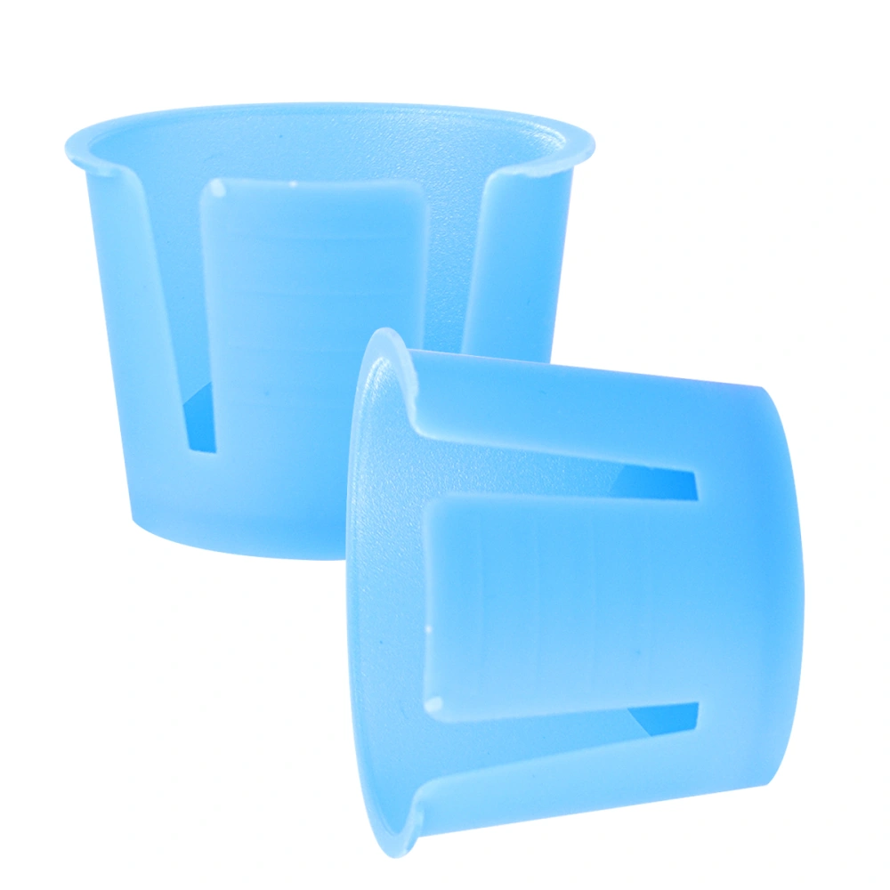 50PCS Dental Plastic Mixing Bowls Disposable Small Plaster Mixing Bowls for Dentist Clinic (Blue)