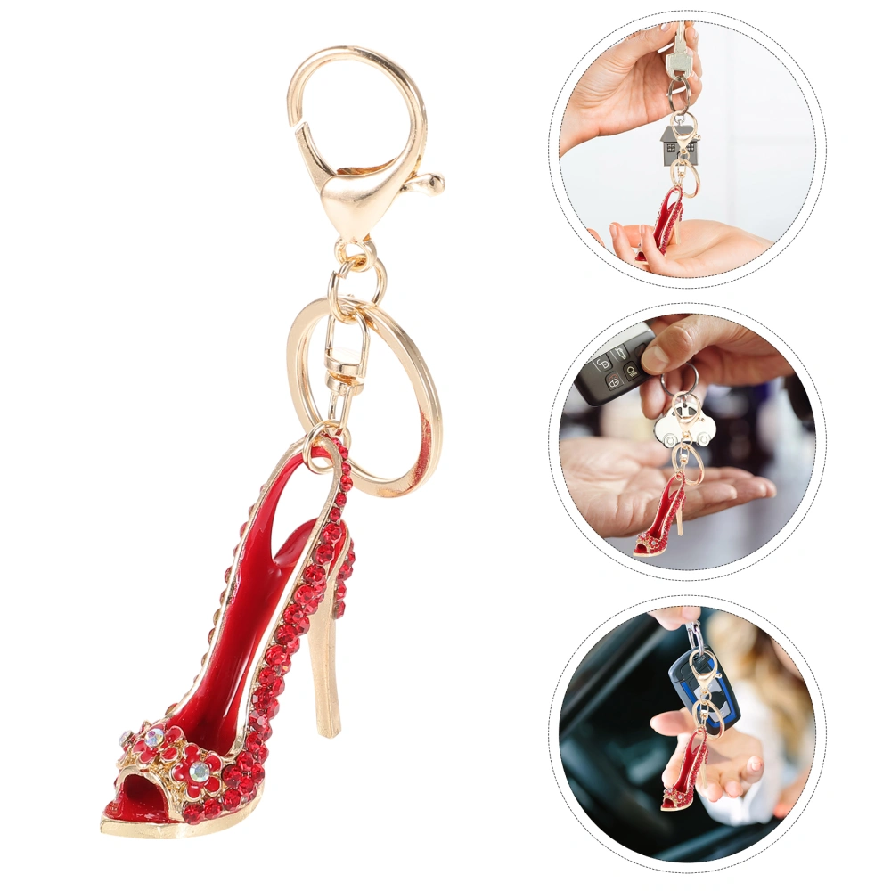 High Heels Shaped Key Pendant Key Ornament Key Decoration Bag Pendant Suitcase Pendant