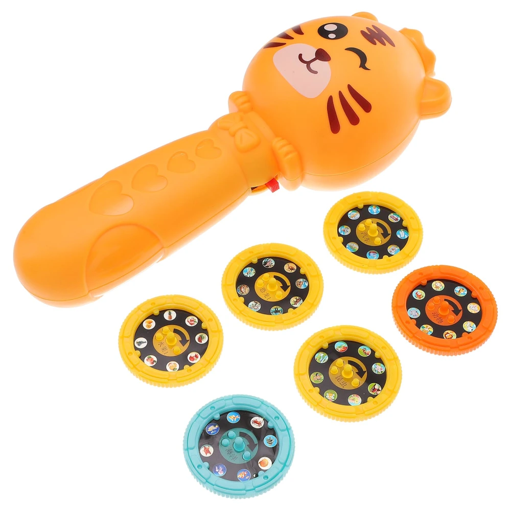 1 Set Flashlight Projector Toy Projector Torch Bedtime Toy Early Education Toy