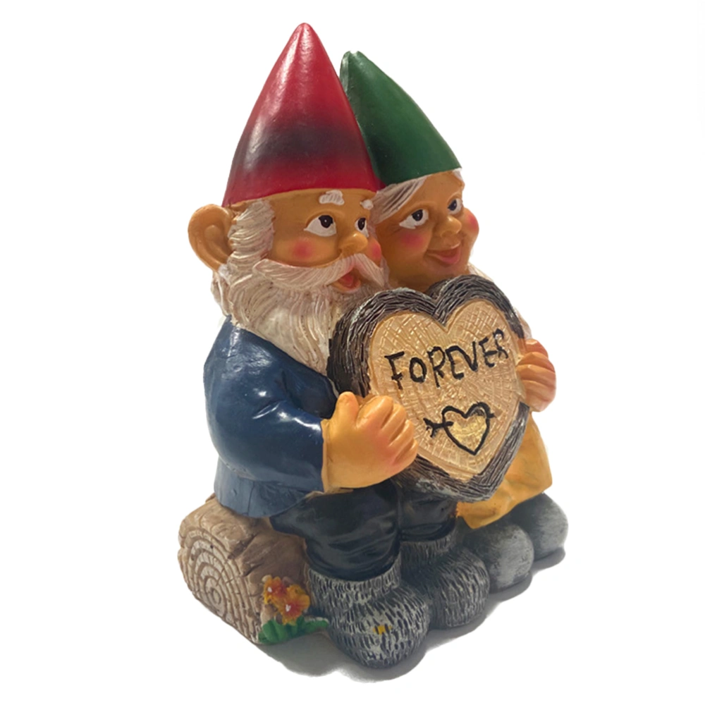 Dwarf Couple Statue Ornament Dwarf Couple Figurine Ornament Couple Statue