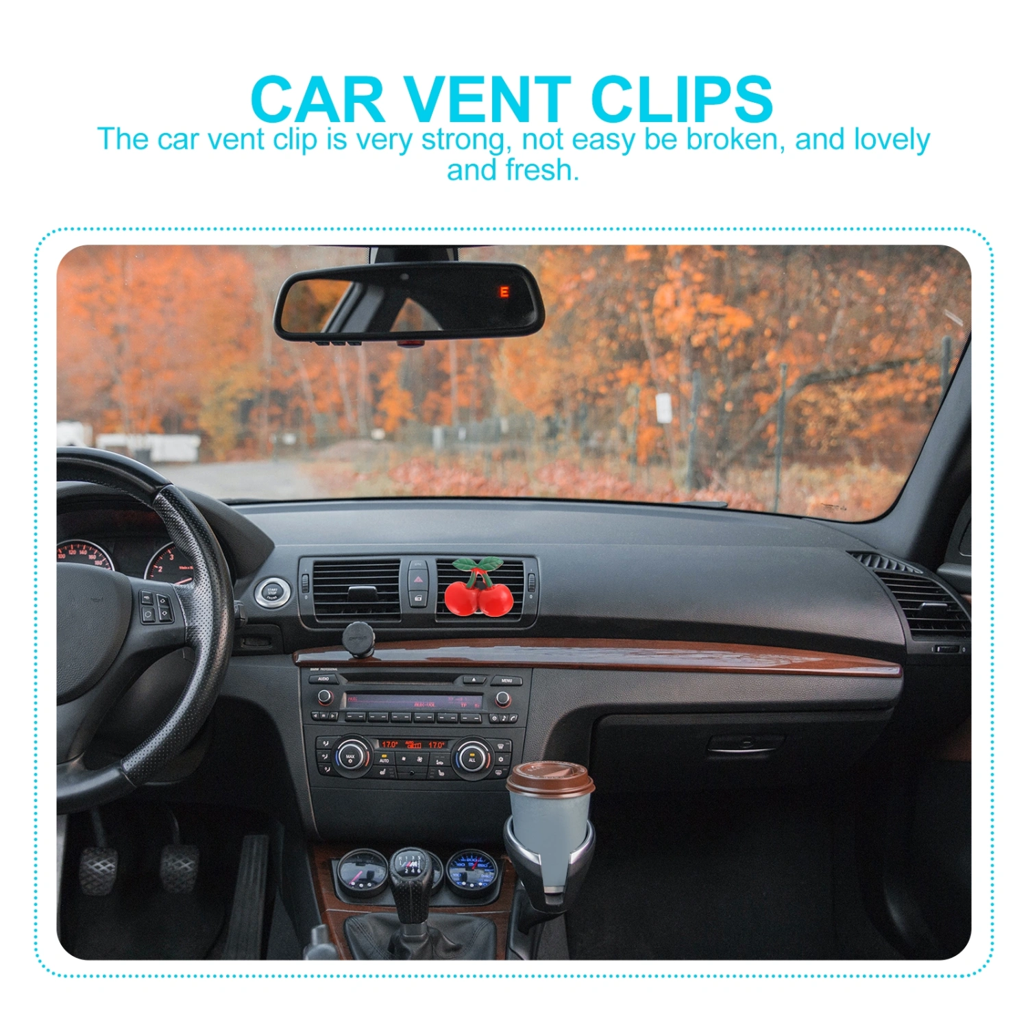 Car Interior Accessories Cherries Shape Car Perfume Air Freshener Vent Clip