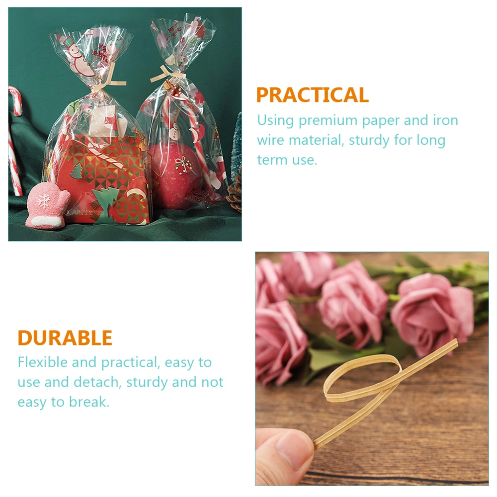 1000Pcs Delicate Bread Ties Convenient Gift Bag Ties Multi-function Candy Ties Party Accessory