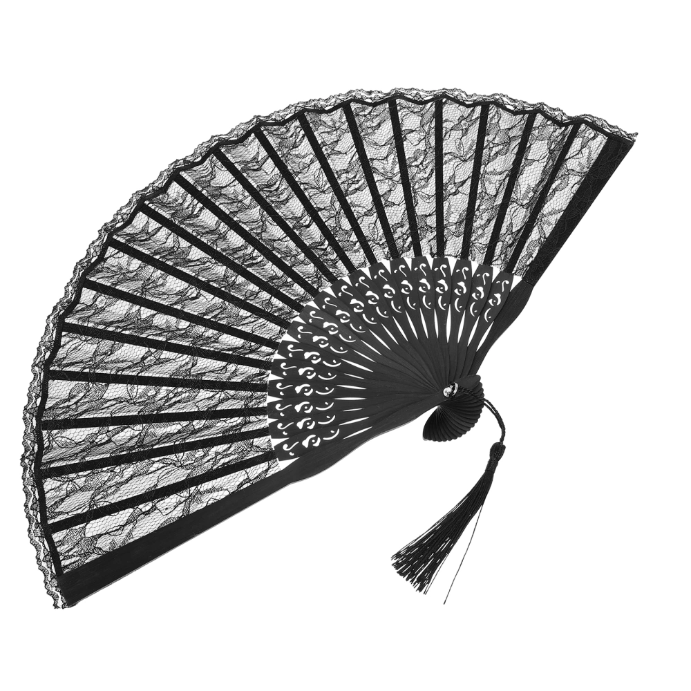 Traditional Craft Summer Fan Lace Costume Collocation Summer Use Fan Female Gift