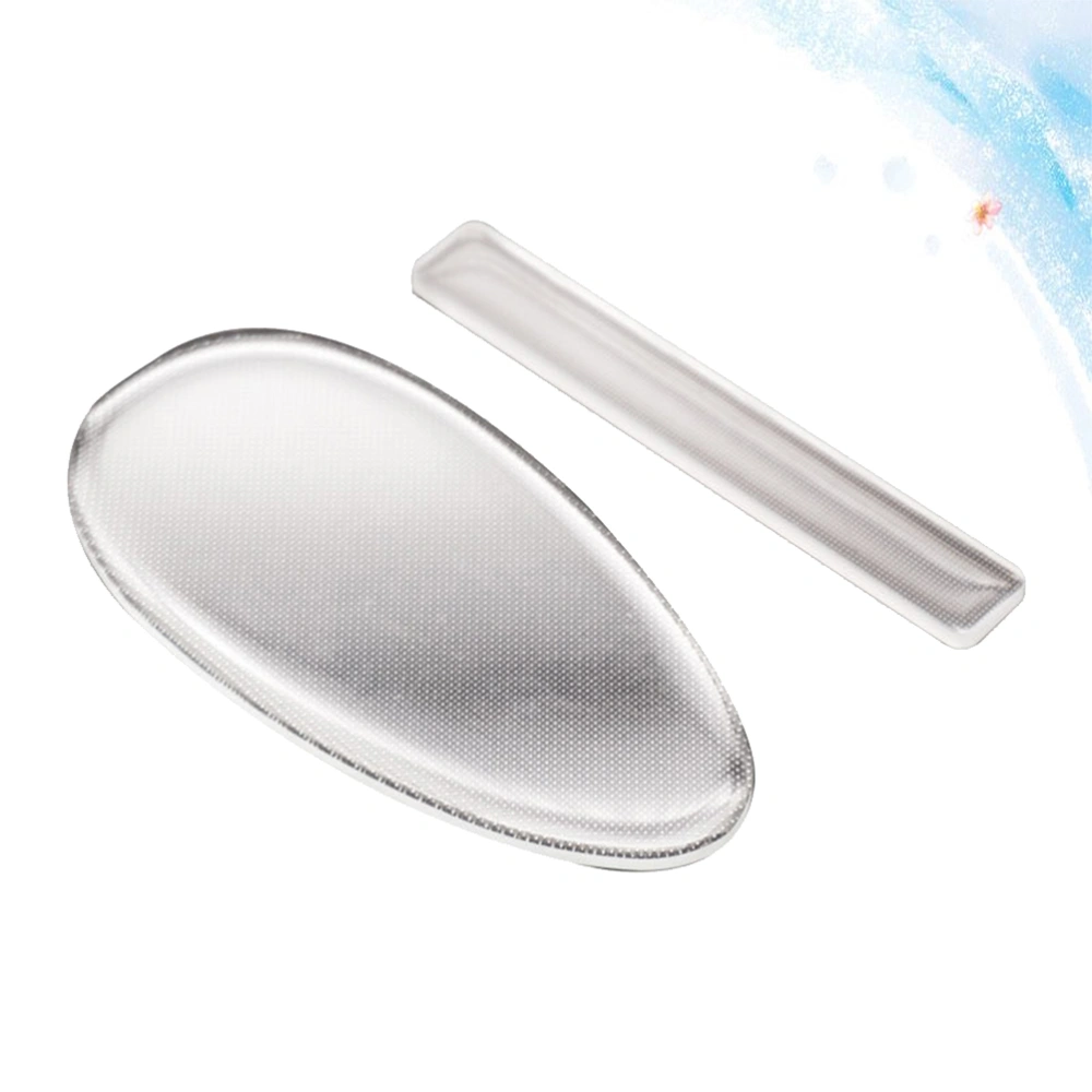 1 Set of 2pcs Pedicure Tools Glass Foot Callus Remover Scrubber Dead Skin Smoothing Grinder