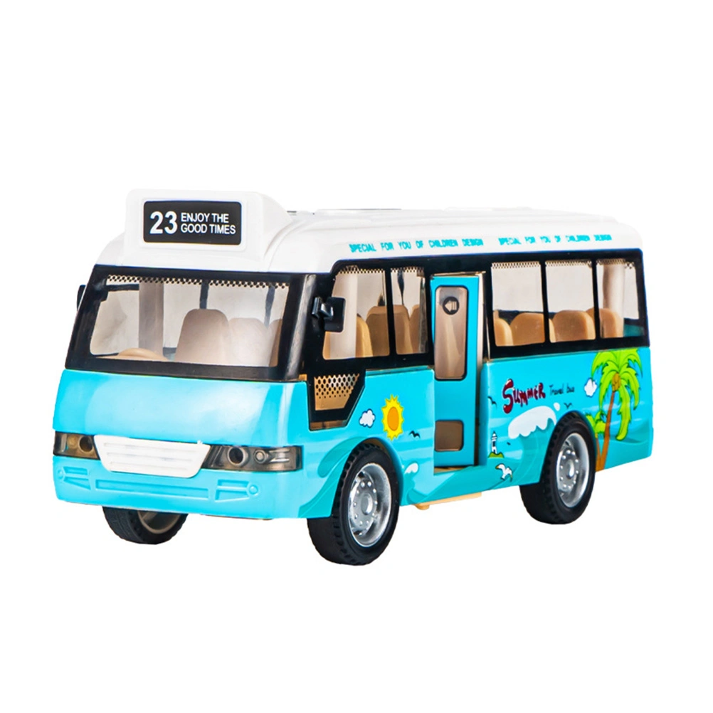 School Bus Model Toy Simulation Bus Toy Kids Bus Plaything with Light and Music