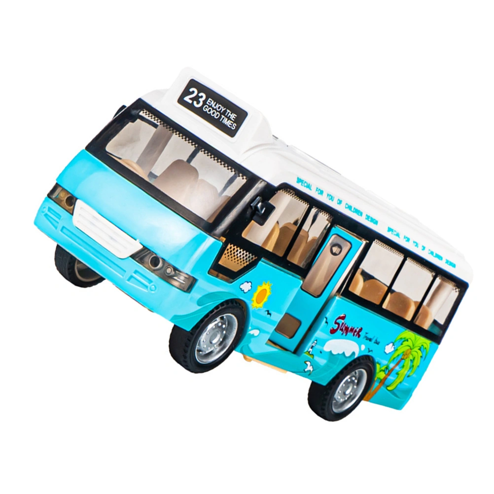 School Bus Model Toy Simulation Bus Toy Kids Bus Plaything with Light and Music