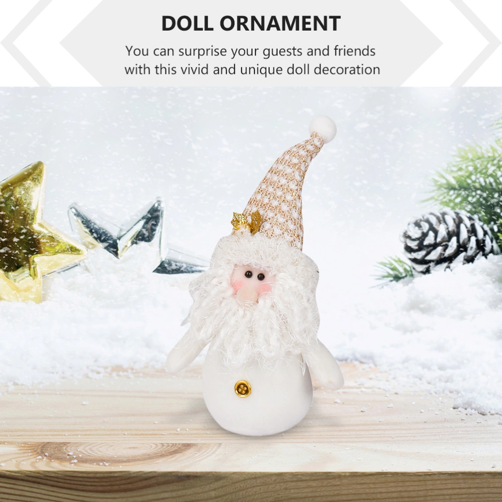 1pc Christmas Doll Adornment Lovely Christmas Dolls Decor Party Supply