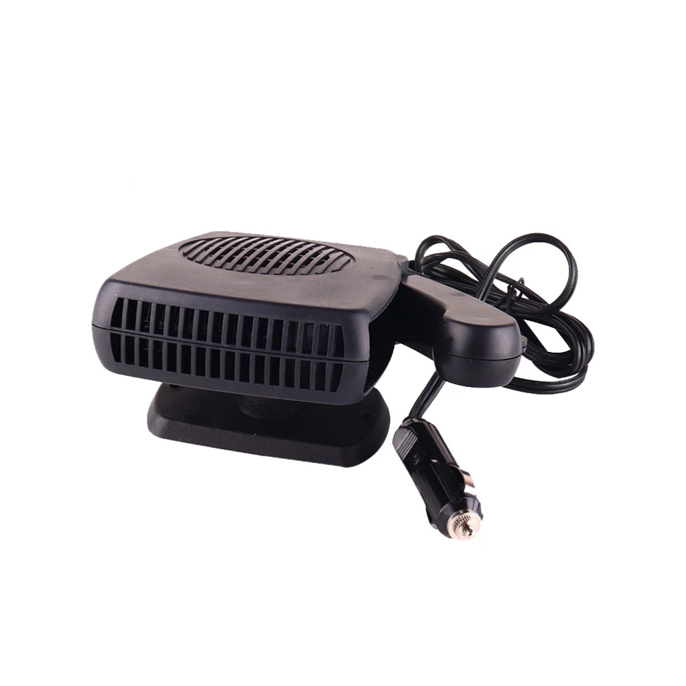 1Pc Car Vehicle 24V Defroster Heater Portable Car Heater Warmer Snow Defogger Anti-fog Safe Driving Cleaner (Black)