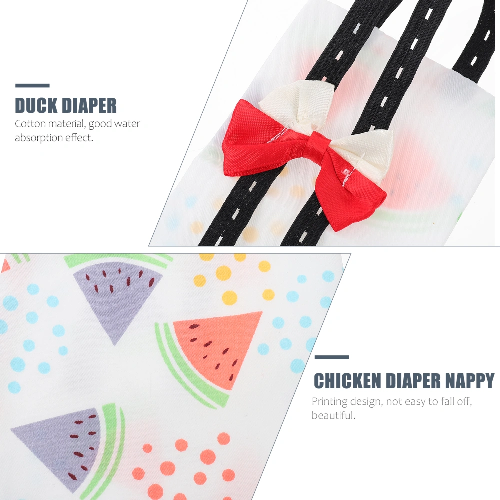 1PC Fruit Printed Duck Diaper Chicken Goose Adjustable Washable Reusable Diaper