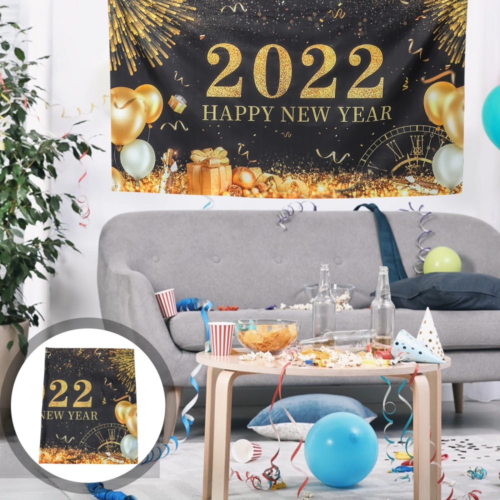 1 Pc New Year Photography Backdrop Festival Hanging Background Party Supply