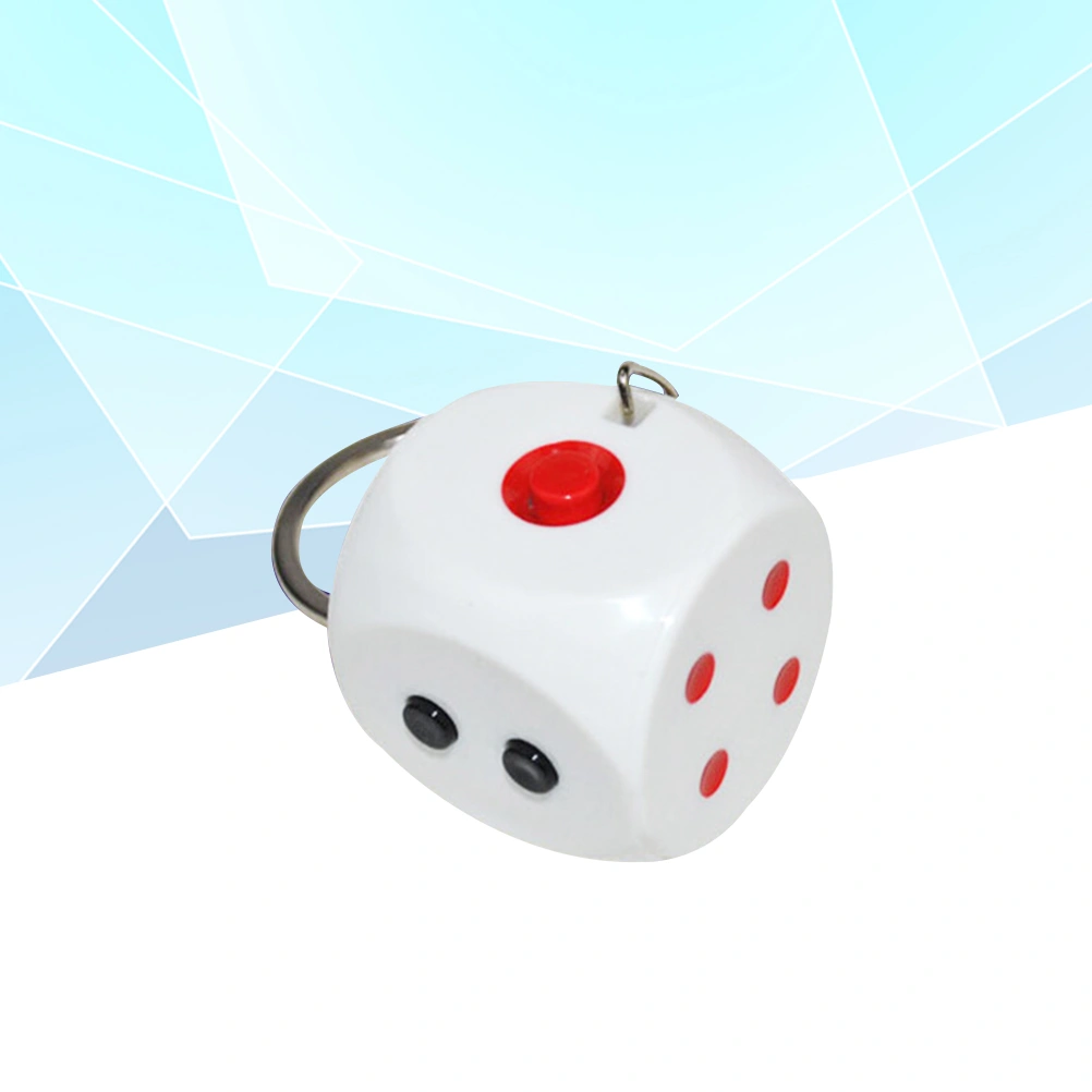 1 Pc Funny Electric Shocking Dice Handshake Key Ring Halloween Party Joke Trick Prank Toy April Fool 's Day Kids Teasing Toy