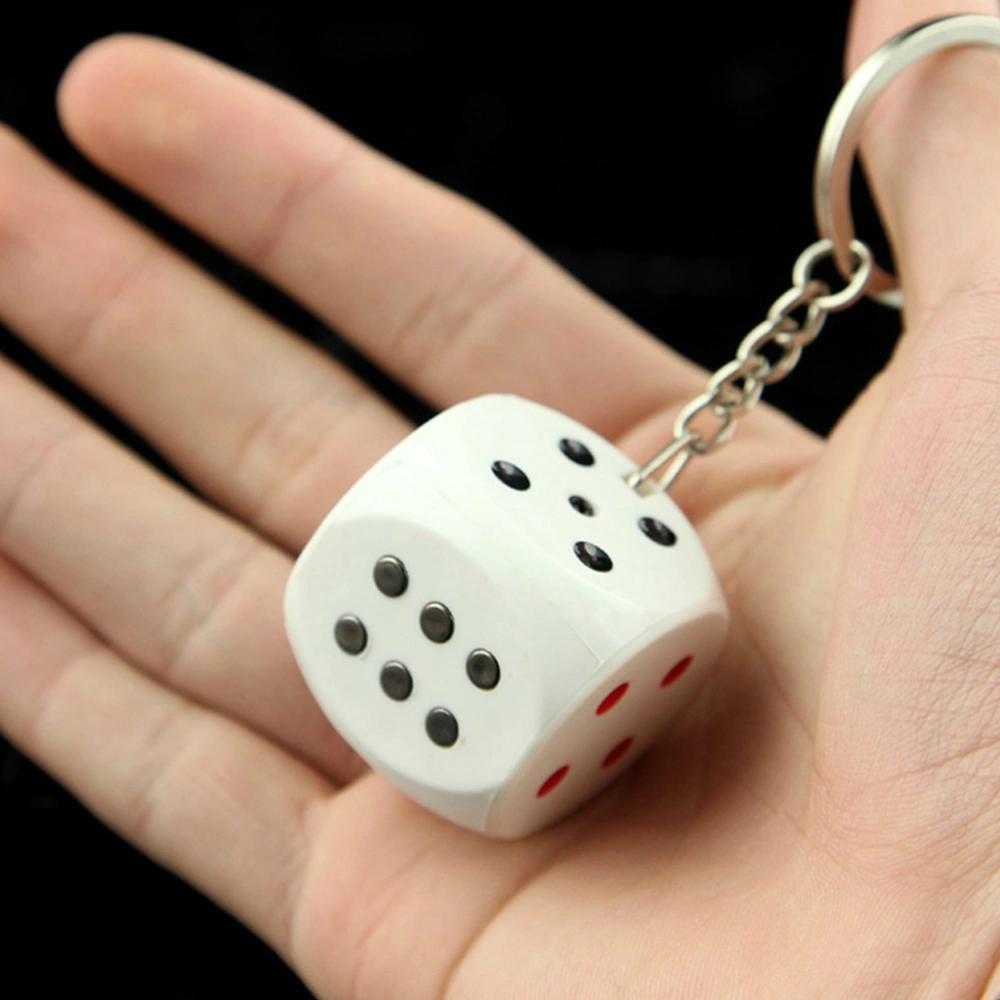 1 Pc Funny Electric Shocking Dice Handshake Key Ring Halloween Party Joke Trick Prank Toy April Fool 's Day Kids Teasing Toy