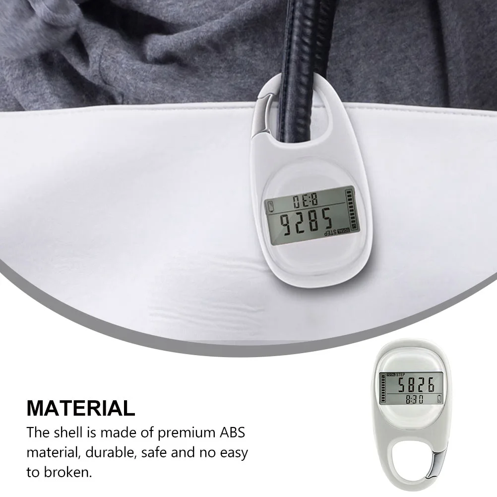 Carabiner Type Pedometer Portable Sports Pedometer Running Pedometer for Outdoor