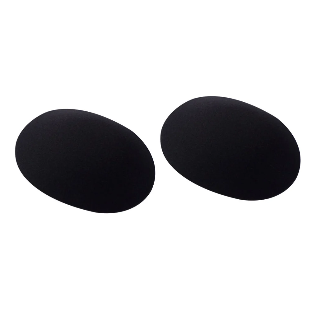 2 Pair Women Underwear Shoulder Pads Adhesive Shoulder Enhancer Shoulder Pads Anti-Slip Shoulder Pads Accessories (Black)