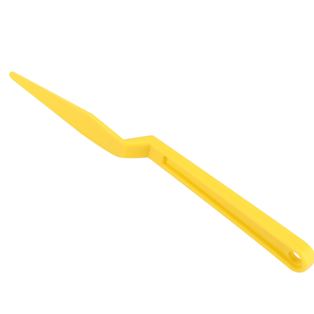 1pc Car Film Tool Long Handle Cutter Wrapping Scraper Squeegee Car Tool (Yellow)