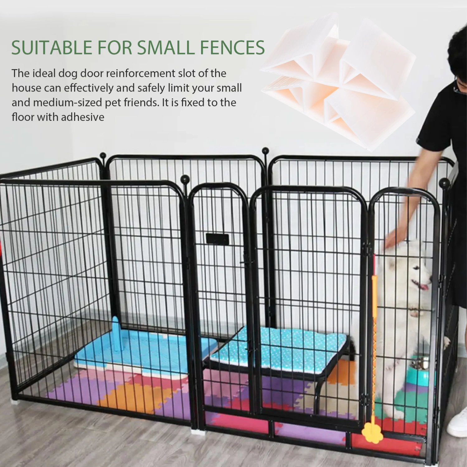 4Pcs Plastic Pet Room Fence Fixing Bases Holder Children Fence Stabilizers Fence Accessories
