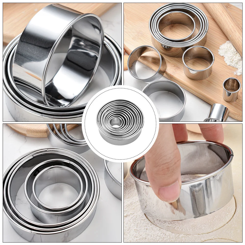 11Pcs Sturdy Stainless Steel Baking Molds Biscuits Molds Cookie Cutters Kitchen Gadget