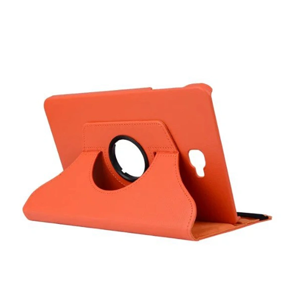 Premium PU Leather 360 Rotating Stand Case Cover for Tab A 10.1 Tablet SM-T580 SM-T580 (Orange)