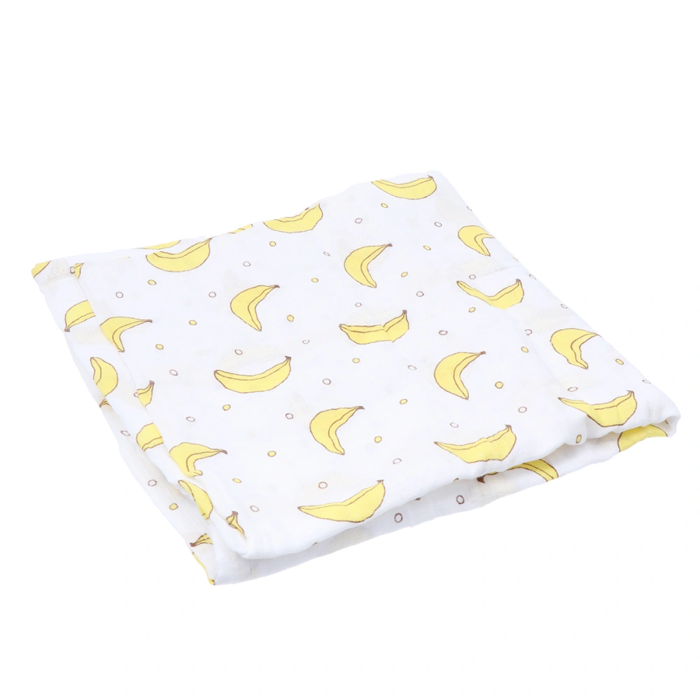 Cotton Wrapped Towel Banana Pattern Blanket for Newborn Baby Infant