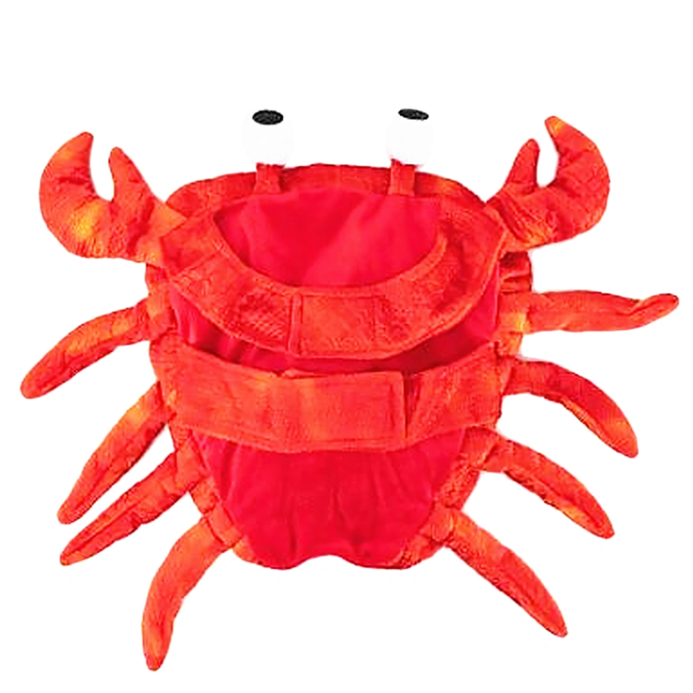 1pc Pet Costume Dog Adorable Clothes Crab Cosplay Coat Creative Pet Clothes (Orange, Size L)