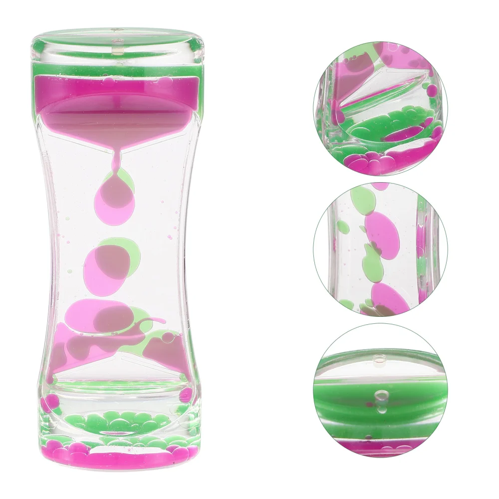 Decorative Liquid Motion Bubbler Timer Desktop Liquid Hourglass Ornament Home Decoration