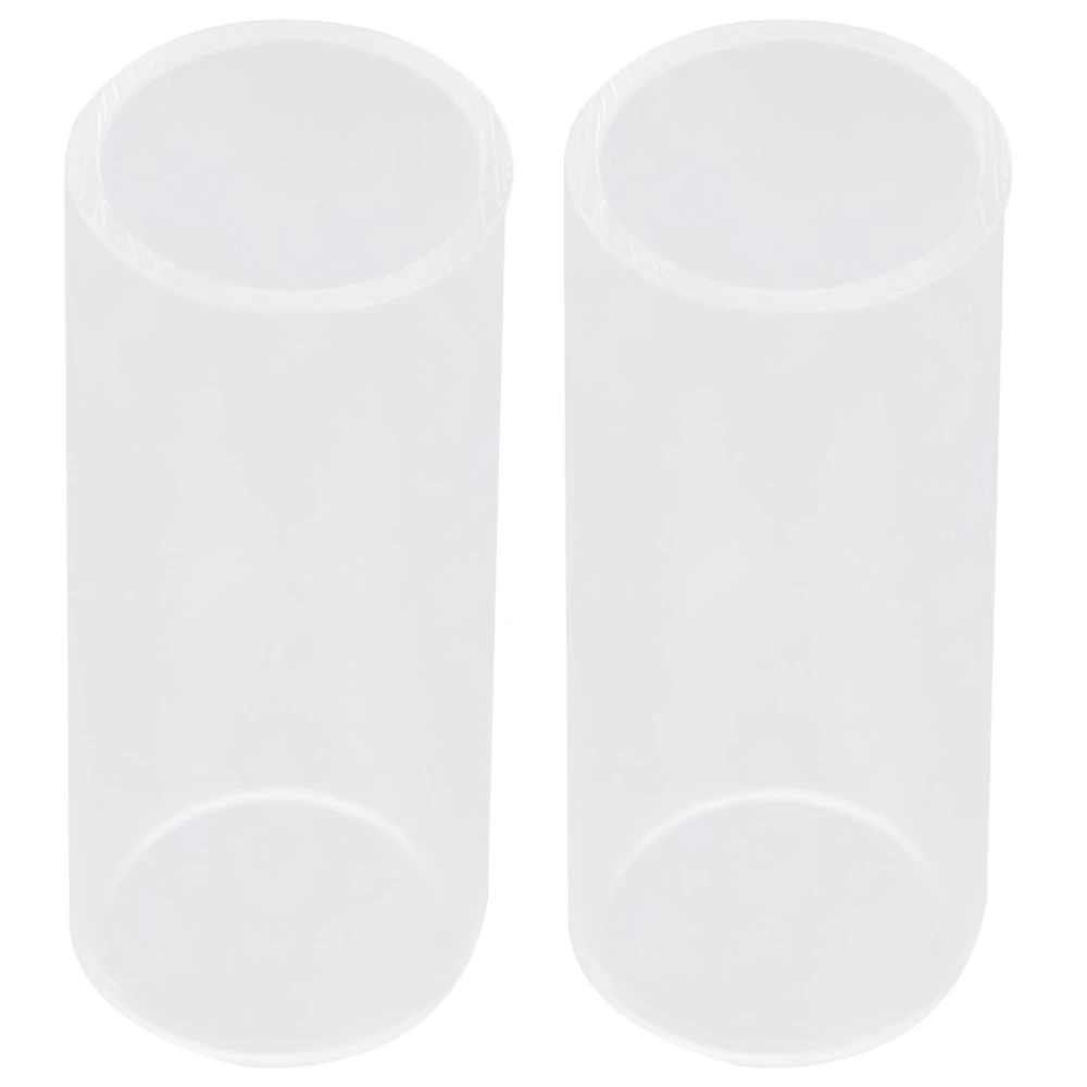 2PCS Pretty Guitar Glass Slides Glass Bottleneck Glass Guitar Slides (6cm)