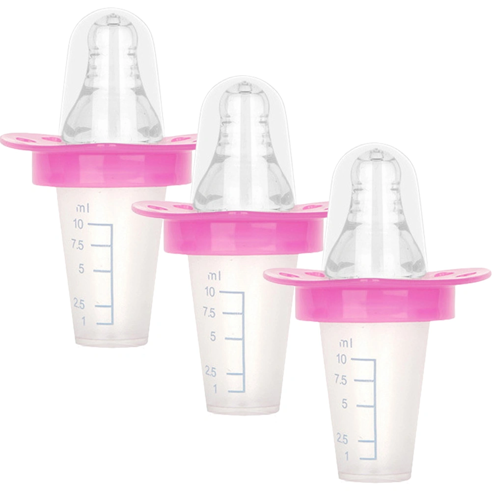3Pcs Pacifier Type Medicine Feeders Baby Food Feeders Bottle Baby Feeding Tools