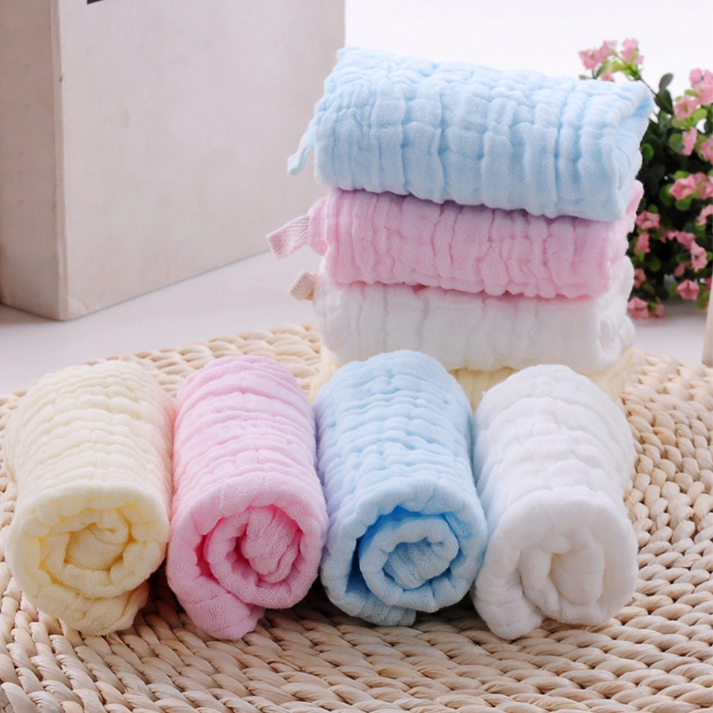 5pcs Reusable Baby Facial Towels Newborn Cotton Face Towels Infant Face Towels