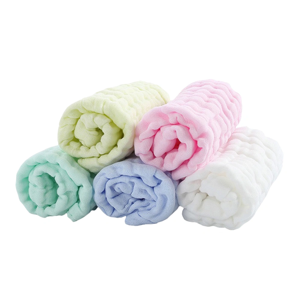 5pcs Reusable Baby Facial Towels Newborn Cotton Face Towels Infant Face Towels
