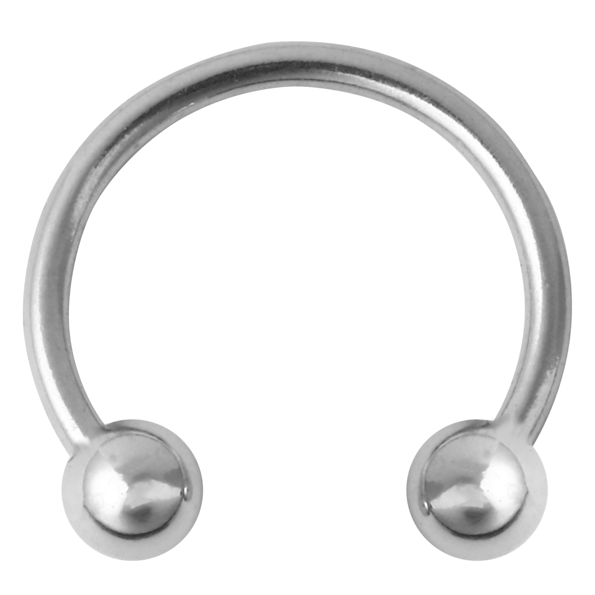 12pcs Stainless Steel Nose Ring Simple Nostril Lip No Body Piercing Jewelry Accessory (Silver)