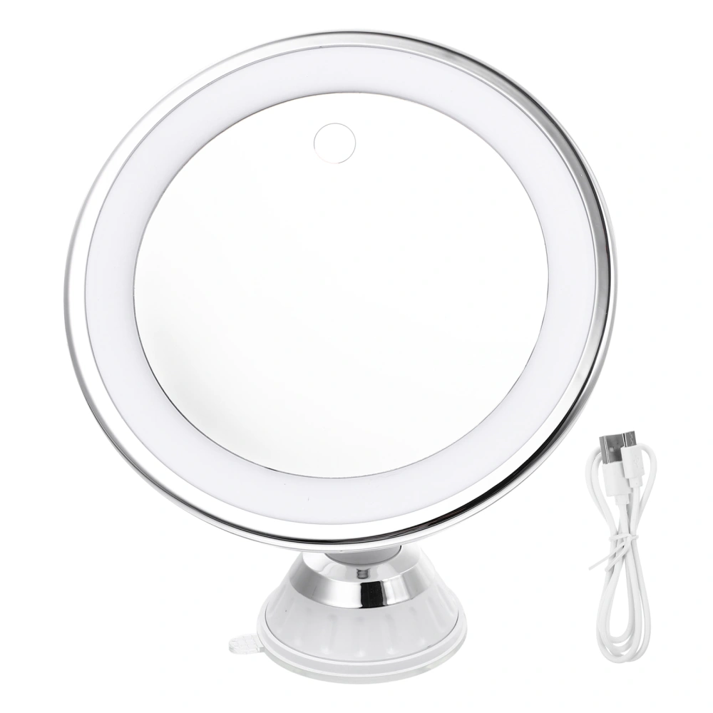 1PC Makeup Mirror with Light Sucker 10x Magnification Tri-color Makeup Mirror