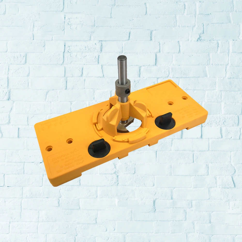 1pcs 35MM Door Hinge Drill Bit Set Precisely Positioned for Woodworking Hole Dilating Drill (Yellow)