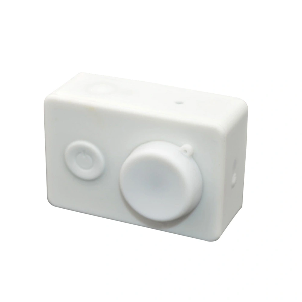 Silicone Protective Housing Case Lens Cover for Xiaomi YI Action Camera (White)