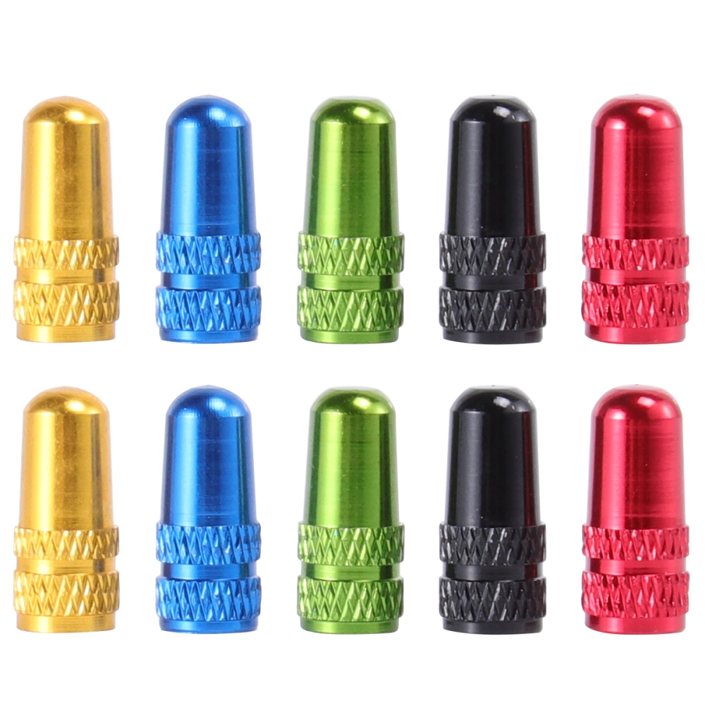 30pcs Presta Anodized Machined Aluminum Alloy French Style Bike Tire Caps Dust Covers