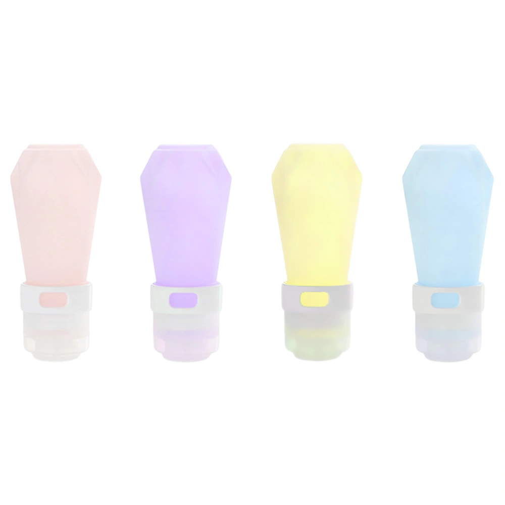 4pcs Leak Proof Travel Bottles Lotion Shampoo Bottles Cream Holders for Outdoor