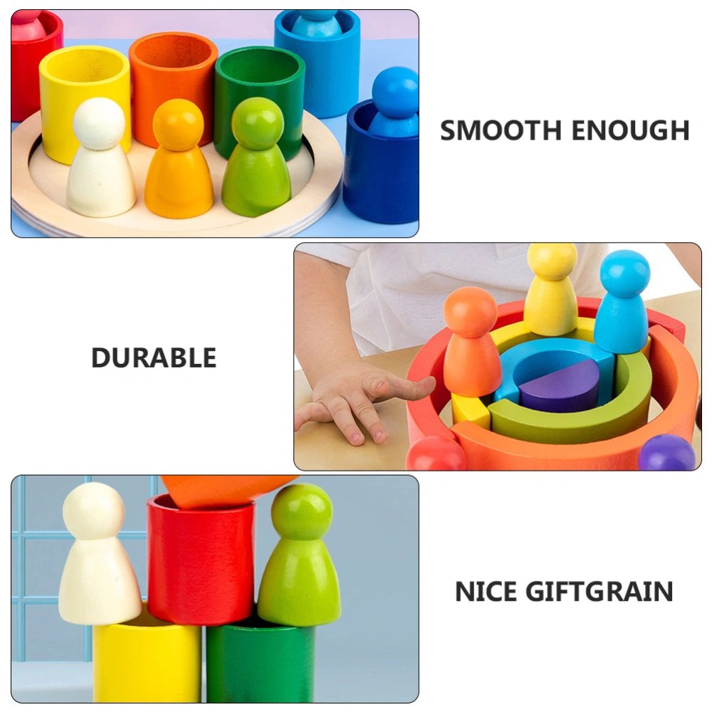 1 Set Preschool Building Blocks Children's Wooden Toy Early Education Toy