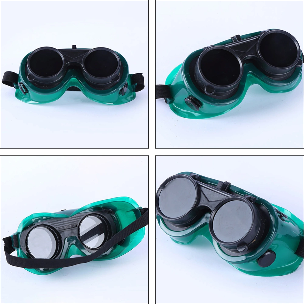 3pcs Polished Eyes Goggles Welding Eye Protector Thickness Welding Goggles