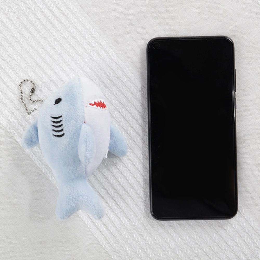 Cartoon Bag Pendant Cute Shark Doll Hanging Decor Plush Key Chain Pendant