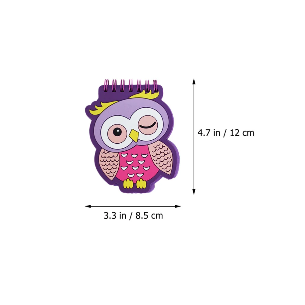 4pcs Cartoon Notebook Coil Notepad Loose-Leaf Notepad Students Stationery