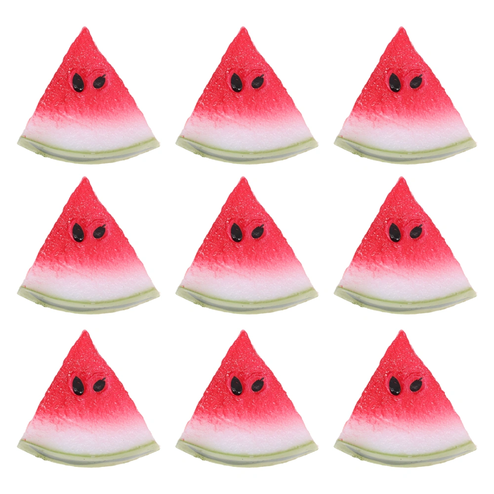 10Pcs Simulated Watermelon Model Fake Watermelon Decoration Studio Shooting Prop